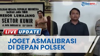Konten Telanjang Dada dan Berjoget di Depan Kantor Polsek Kunir Lumajang, Berakhir Minta Maaf