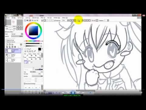 comment colorier avec paint tool sai