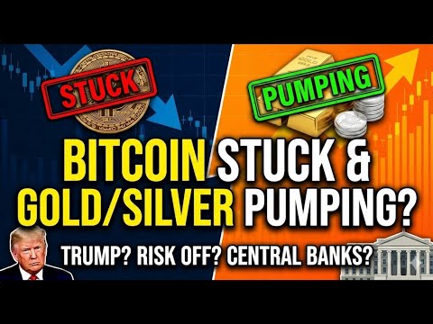 Why Bitcoin Stuck & Gold/Silver Pumping? Is It Because Of Trump, Risk Off, Or Central Banks?