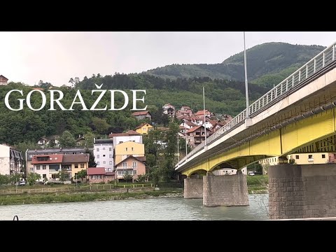 Goražde Bosnia  driving downtown #driving #bosnia #downtown