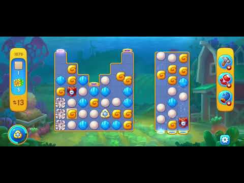 Fishdom gameplay level 1079