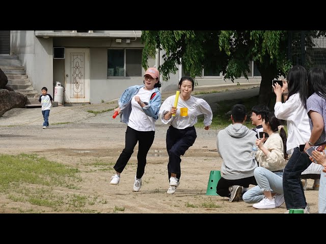 [4K]계주 결승(노란팀 VS 초록팀)(야외 예배 레크레이션)(24.05.12)
