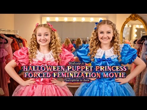🎃👗 Halloween Puppet Princess 💕 Forced Feminization Movie of Tania and Heather 🌸🎀