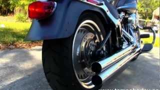 Harley-Davidson FatBoy FLSTF with Vance &amp; Hines Long Shot Exhaust