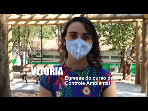 Vitória Campos - Egressa do curso Técnico em Controle Ambiental