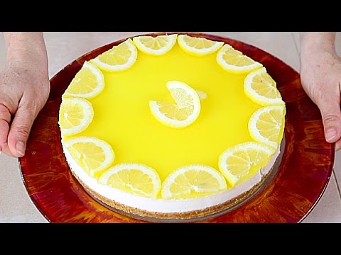 CHEESECAKE AL LIMONE Ricetta Facile Senza Cottura /  No-Bake Lemon Cheesecake easy recipe