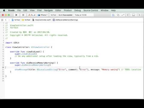 Shuji's Xcode Extension Demo