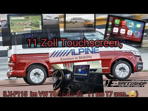 Alpine 11-Zoll Touchscreen iLX-F115D VW T6 Wirlees Car Play Android Auto Dab+ Rückfahrkamera