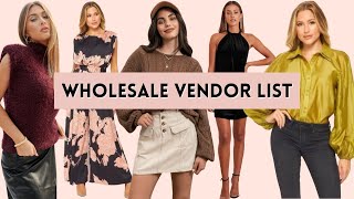 Wholesale Vendor List For Womens and Plus Size Clothing