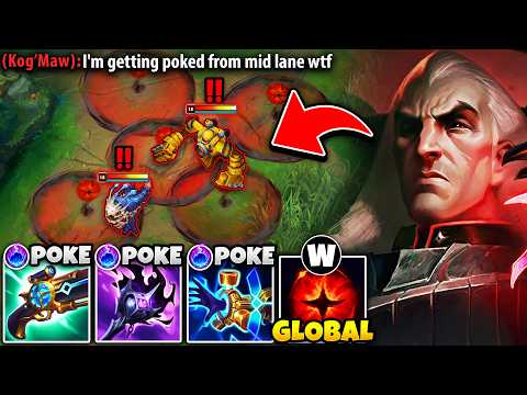This FORBIDDEN Swain build can poke bot lane from across the map (MAKE THEM RAGE)
