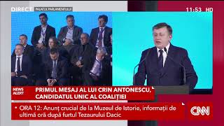 Crin Antonescu, după 10 ani, din nou, pe scena PNL