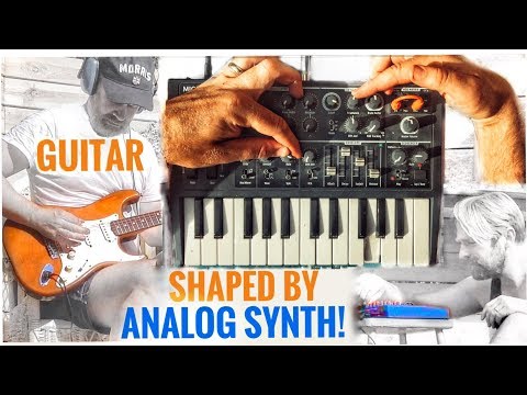 A cheap ANALOG SYNTH used as a GUITAR EFFECT with LIVE TWEAKING!