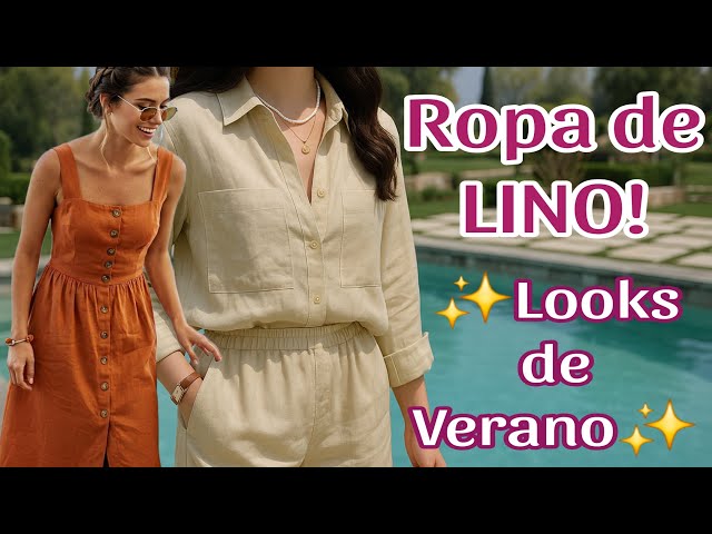 Vídeo relacionado con Conjunto Lino Mujer 2 Piezas de Verano Camisas de Manga Larga Cuello En V Y Pantalones Conjunto Deportivo Mujer Chandal Trajes de Vacaciones en la Playa Casual Verano