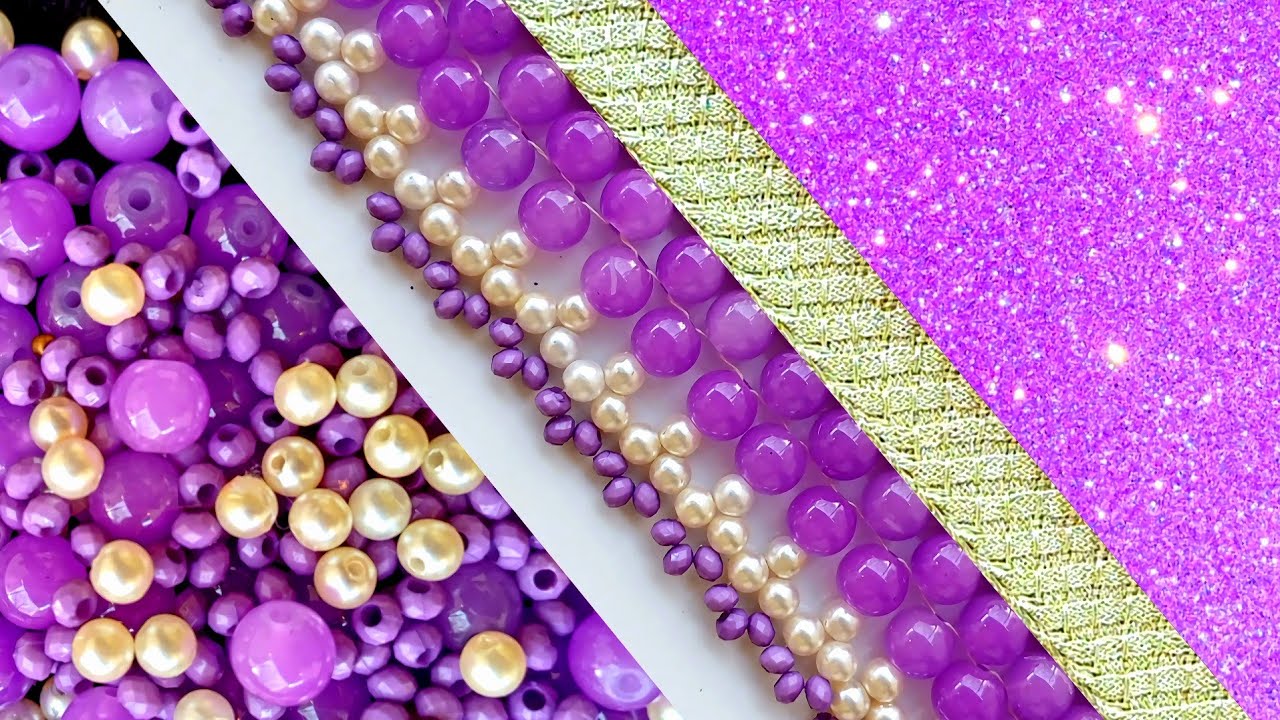 You can learn the most up-to-date jewelry embroidery designs on this channel.#DIY💜💜💜