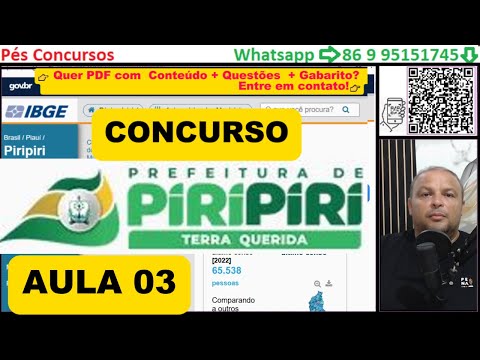 PIRIPIRI - PI AULA 03 - CONHECIMENTOS SOBRE O MUNICÍPIO