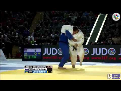 Judo 2015 Grand Prix Tbilisi: Krivobokov (RUS) - Gordienko (UKR) [+100kg] bronze
