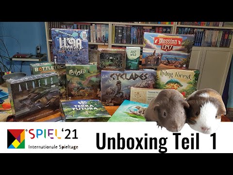 SPIEL 21 Unboxing - unsere  Neuheiten Teil 1 - Arche Nova, Luna Capital, Just Wild & Living Forest