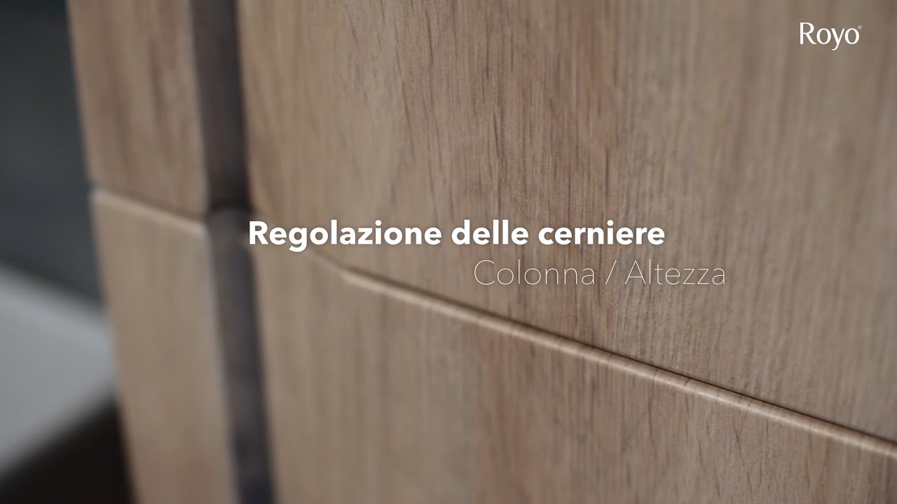 Regolazione delle cerniere