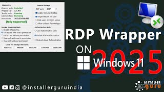 RDP Wrapper on Windows 11 (2025 Update) – Easy Install, Remote Access & Troubleshooting! #rdpwrapper