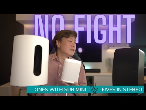 Sonos Ones call upon the sub mini to go up against the Sonos Fives