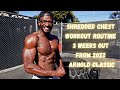 Shredded Chest Workout Routine Dumbbell Only | 2022 Arnold Classic Prep & Posing