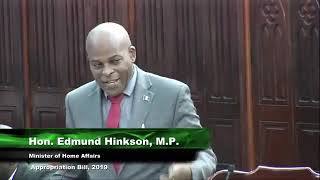 Edmund Hinkson, Budget Debate