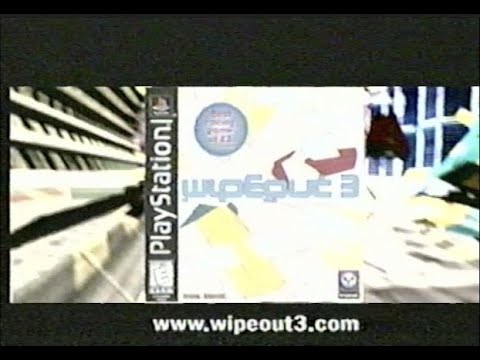 Wipeout 3 Playstation Video Game Commercial from 1999