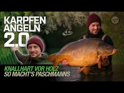 Korda Karpfenangeln 2.0: Knallhart vor Holz / Mit Christopher Paschmanns am Baggersee