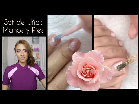 HERMOSO SET ❤️ UÑAS PIES Y MANOS 2021 BONITO Y FÁCIL DE HACER/ DISEÑO DE UÑAS PARA PIES Y MANOS#UÑAS
