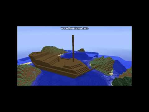 Caralel Craft - MineCraft Pirate Ship - Timelapse (long version)