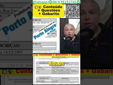 Tipos de solos em Porto Alegre do Piauí  o que cai nas provas de concurso público!