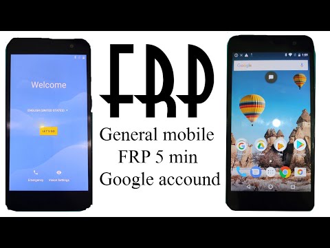 General mobile FRP No PC No Sim No Box No Dongle