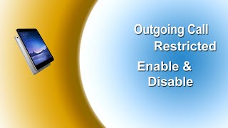 How To Outgoing Call Restricted Enable & Disable | How To Fix SIM Restrictions Out And Incoming call
