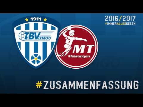 22.10.2016 TBV Lemgo gg. MT Melsungen - Spielzusammenfassung