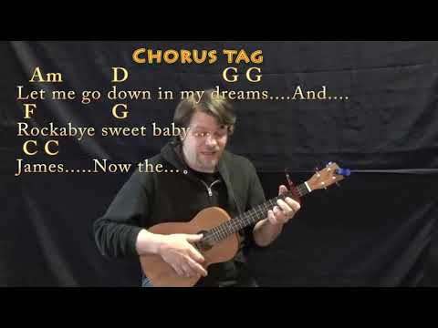 Sweet Baby James (James Taylor) Bariuke Cover Lesson with Chords/Lyrics - Capo 2nd