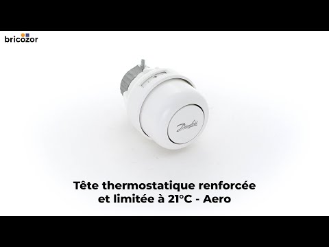 Tête thermostatique à gaz inviolable et limitée à 21°C - Aero® DANFOSS