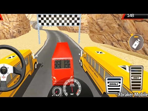 Euro Bus Racing Hill Mountain Climb 2019 | Red Bus unlocked GAMEPLAY#5