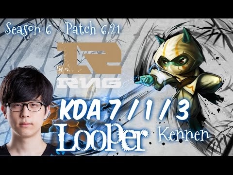 RNG Looper KENNEN vs NAUTILUS Top - Patch 6.21 KR Ranked | League of Legends