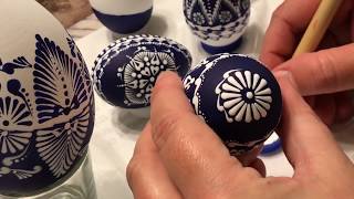 How to paint Easter eggs pysanky with acrylics #1