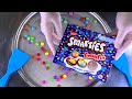 Ice Cream Rolls Magic Satisfying Fried Ice Cream With Smarties Chocolate Colorful Cookies ASMR