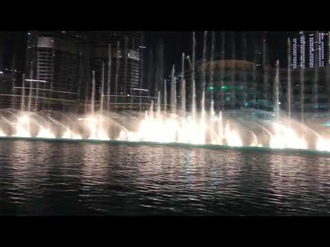 Dubai Mall last water fountain show MUST WATCH !!
