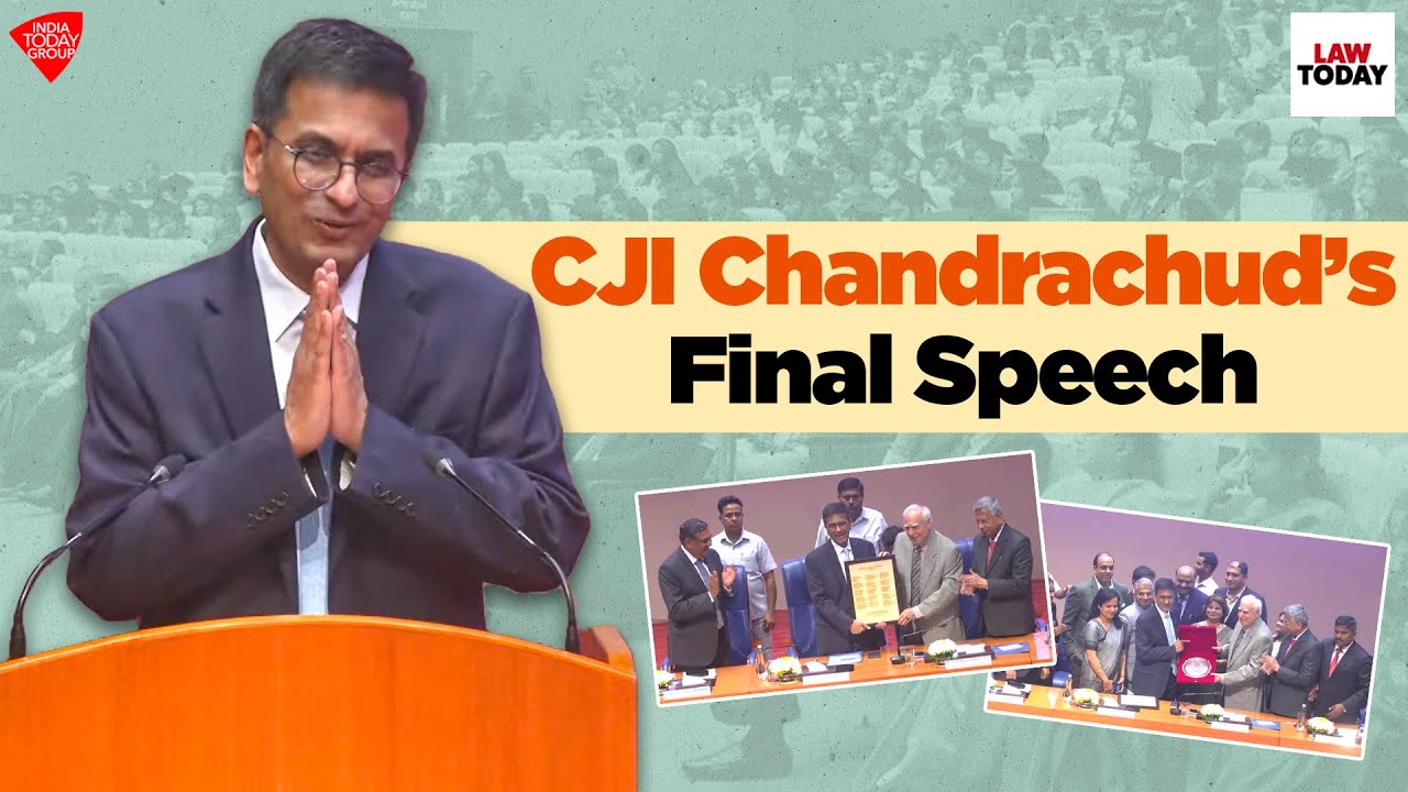 CJI DY Chandrachud Delivers His Final Speech Before Retirement | Law Today