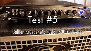 Video thumbnail for Gallien Krueger Mb Fusion 500 + 112 Neo   Test #5 by Francesco Alga Zucchi