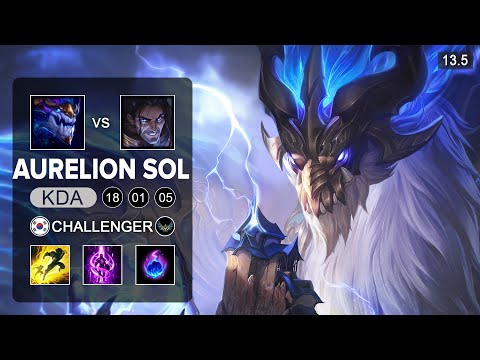 Aurelion Sol vs Sylas Mid - KR Challenger - Patch 13.5 Season 13