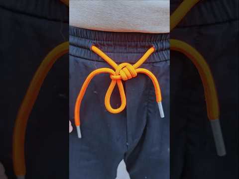 How to tie a knot on the sweatpants rope #knot