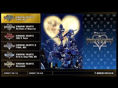 All Kingdom Hearts 1.5 + 2.5 PS4 Menu and Opening Theme 1080p 60fps