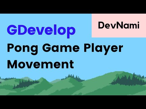 GDevelop Create Pong Game How to Make Player Movement in Pong