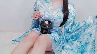 【実写ASMR動画】七夕の日に🎋浴衣のおねえさんがお膝枕でお耳かき⸝꙳.˖【ear cleaning】