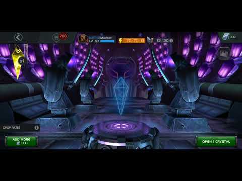 4 x Sabertooth Featured Grandmaster Crystal Opening - Marvel Contest of Champions