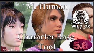 UE5.6 - M. Human Character Base Tool [Outfits] (Metahuman Character Creator Clothing Material Fix)